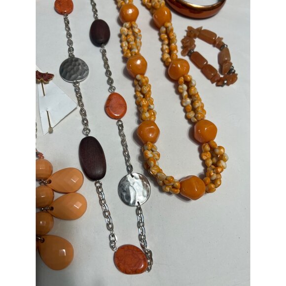 Orange 8 Piece Mixed Jewelry Bundle - Picture 2 of 8